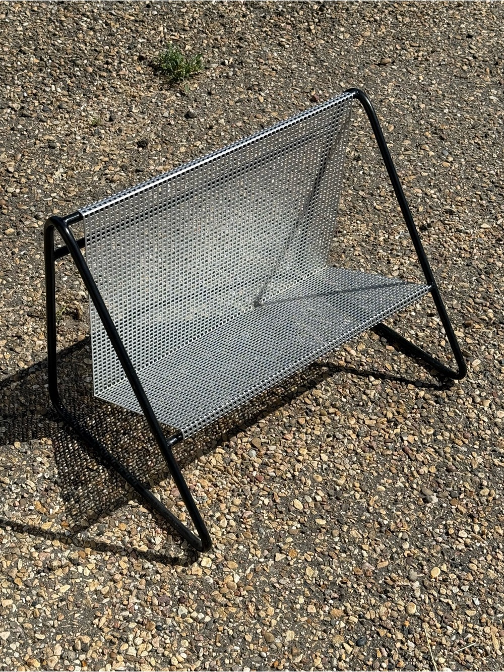 Genuine Rare Metal c1950s Vintage Book Magazine Rack by Pilastro Zwanenburg - Picture 5 of 14